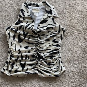 Cache Sleeveless Sparkly Top